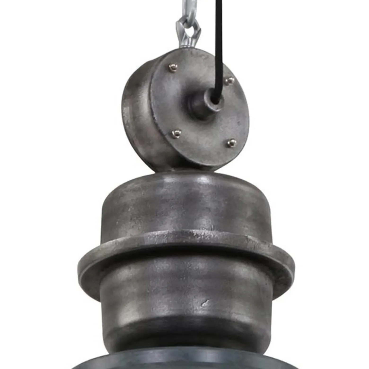 Lámpara colgante Bikkel XXL gris diseño industrial