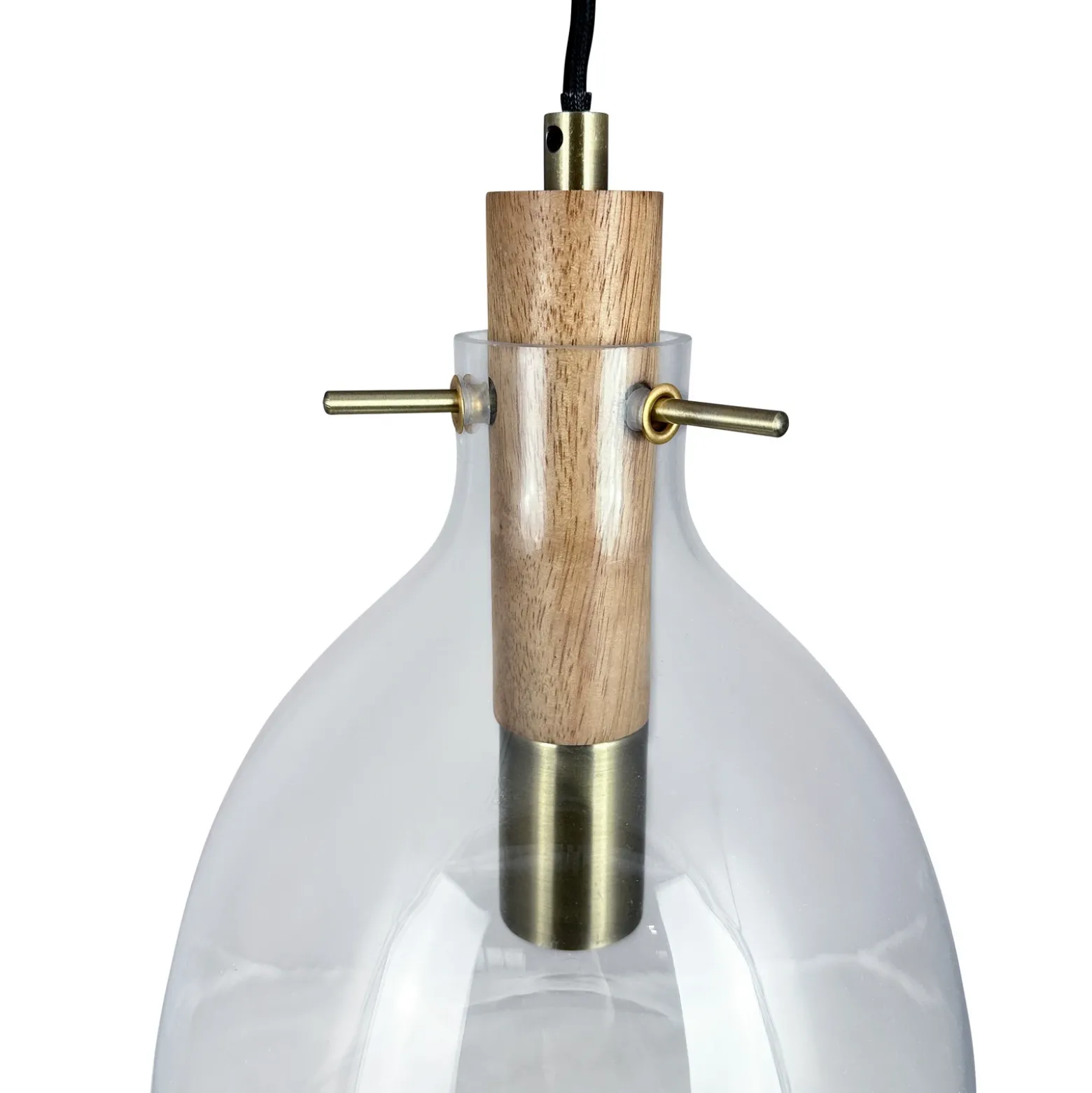 Lámpara colgante Bistro de Dyberg Larsen, Ø 25 cm, transparente, cristal