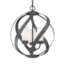 Lámpara colgante Blacksmith negro/blanco Ø 40,7 cm