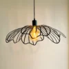 Lámpara colgante BLUMEN de Dyberg Larsen, negro mate, Ø 60 cm