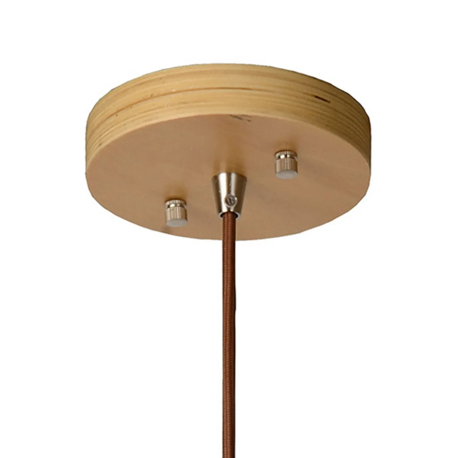 Lámpara colgante Bodo, madera de color claro