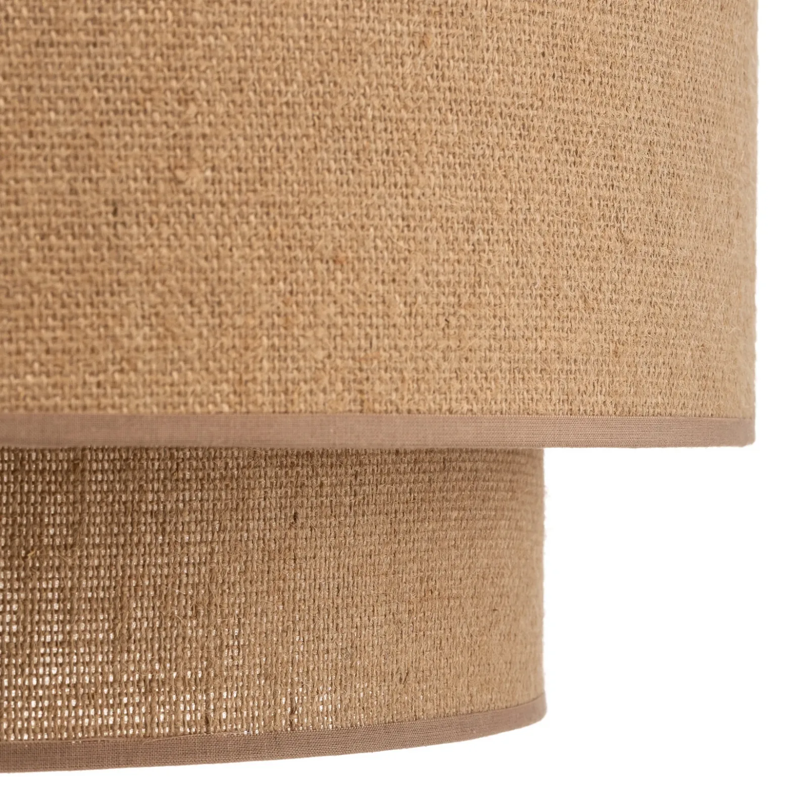 Lámpara colgante Boho, marrón, Ø 45 cm, de tela