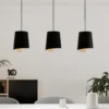 Lámpara colgante Bolivia color negro/arena, 3 luces