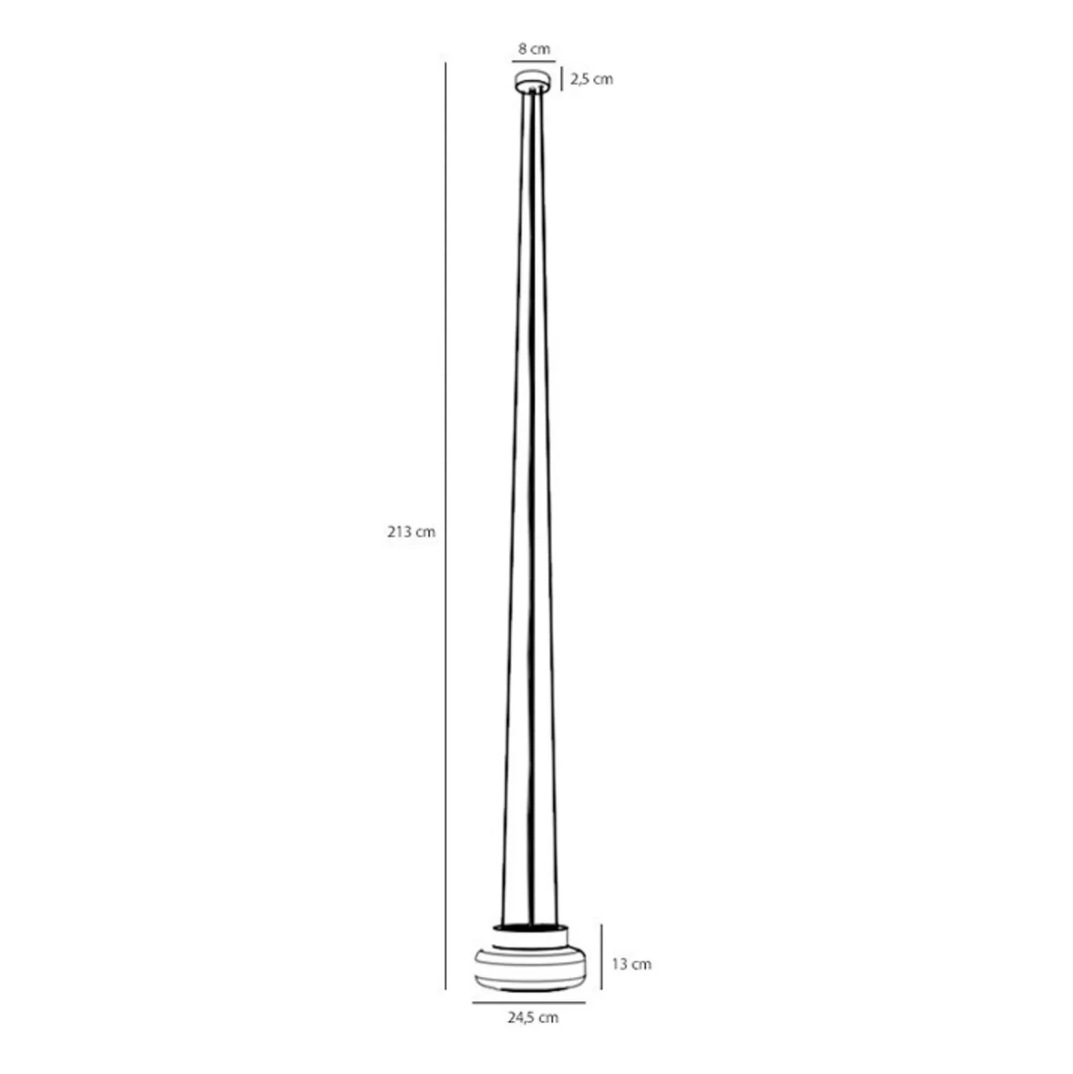 Lámpara colgante BonBon, naranja, Ø 25 cm, cristal