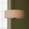 Lámpara colgante Bosco 55 de Globen Lighting, beige, Ø 55 cm, tela