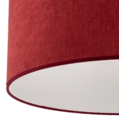 Lámpara colgante Bristol, patrón tejido, rojo