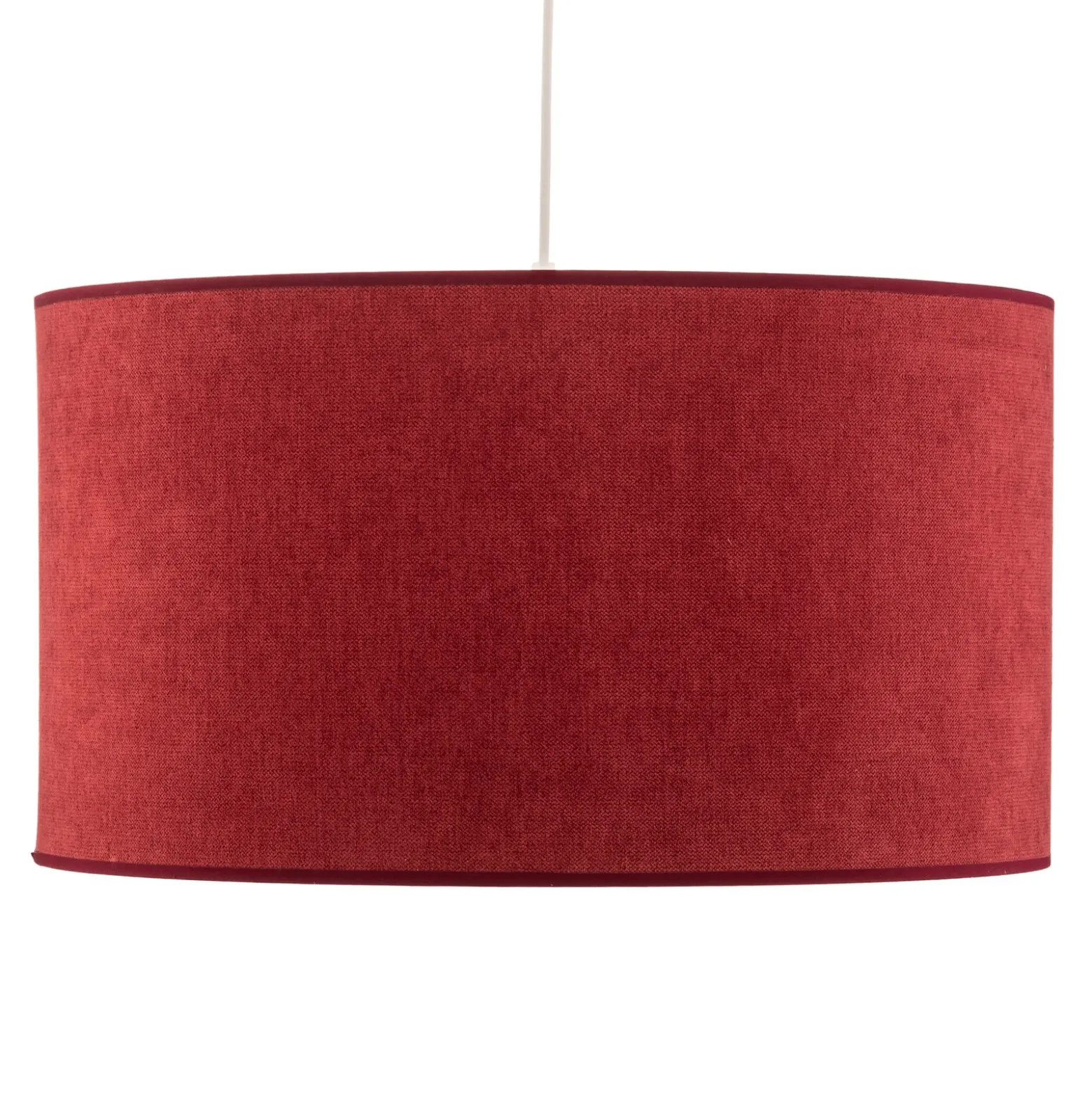 Lámpara colgante Bristol, patrón tejido, rojo