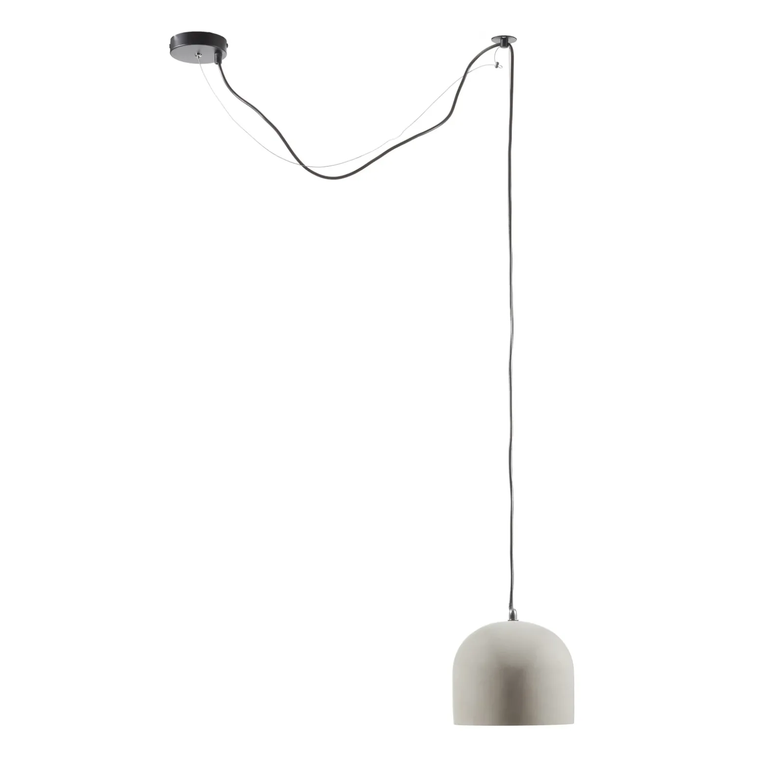 Lámpara colgante Broni de hormigón, Ø 20 cm
