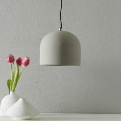 Lámpara colgante Broni de hormigón, Ø 20 cm