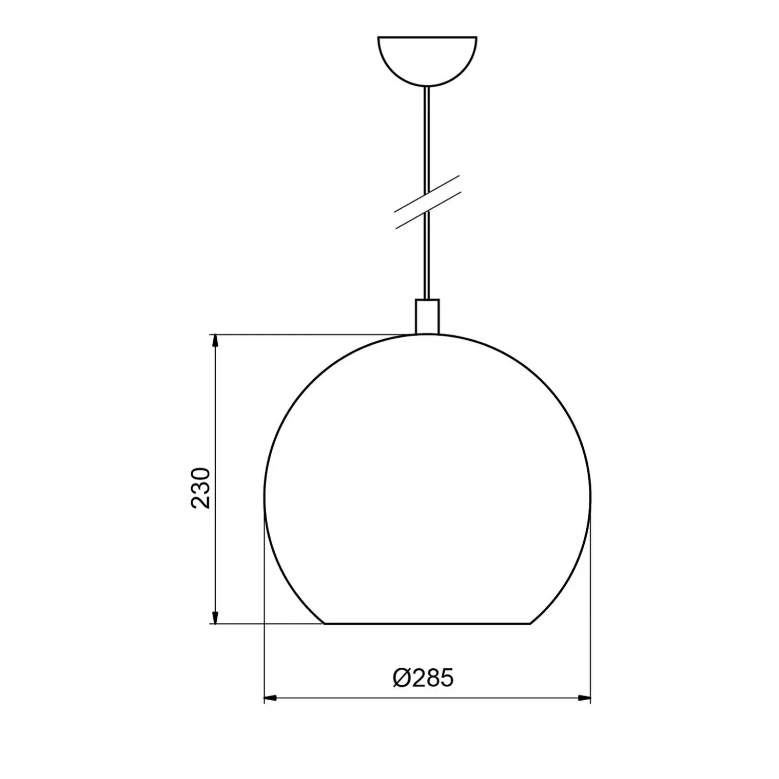 Lámpara colgante Bulle