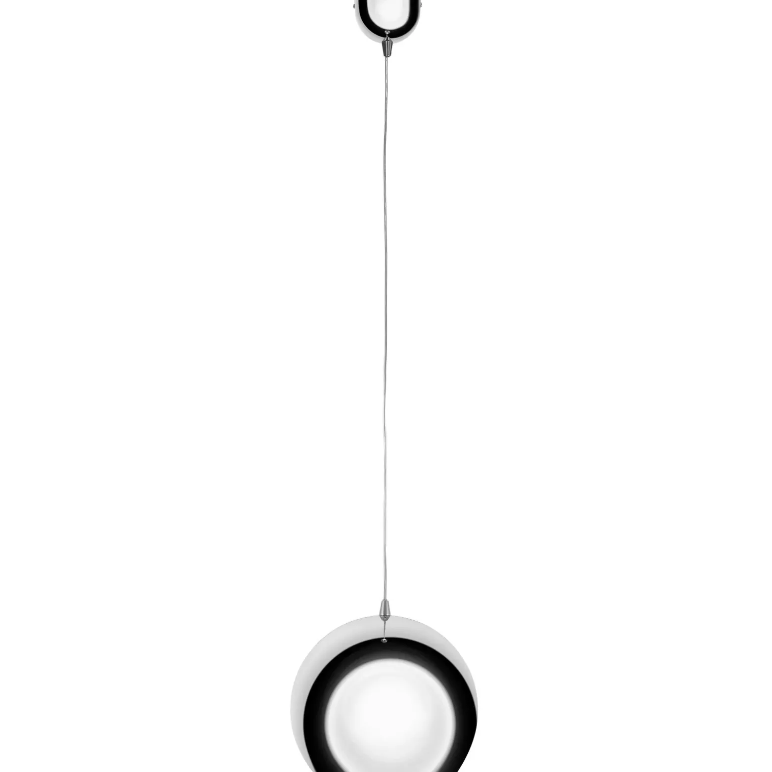 Lámpara colgante Bulle, cromo