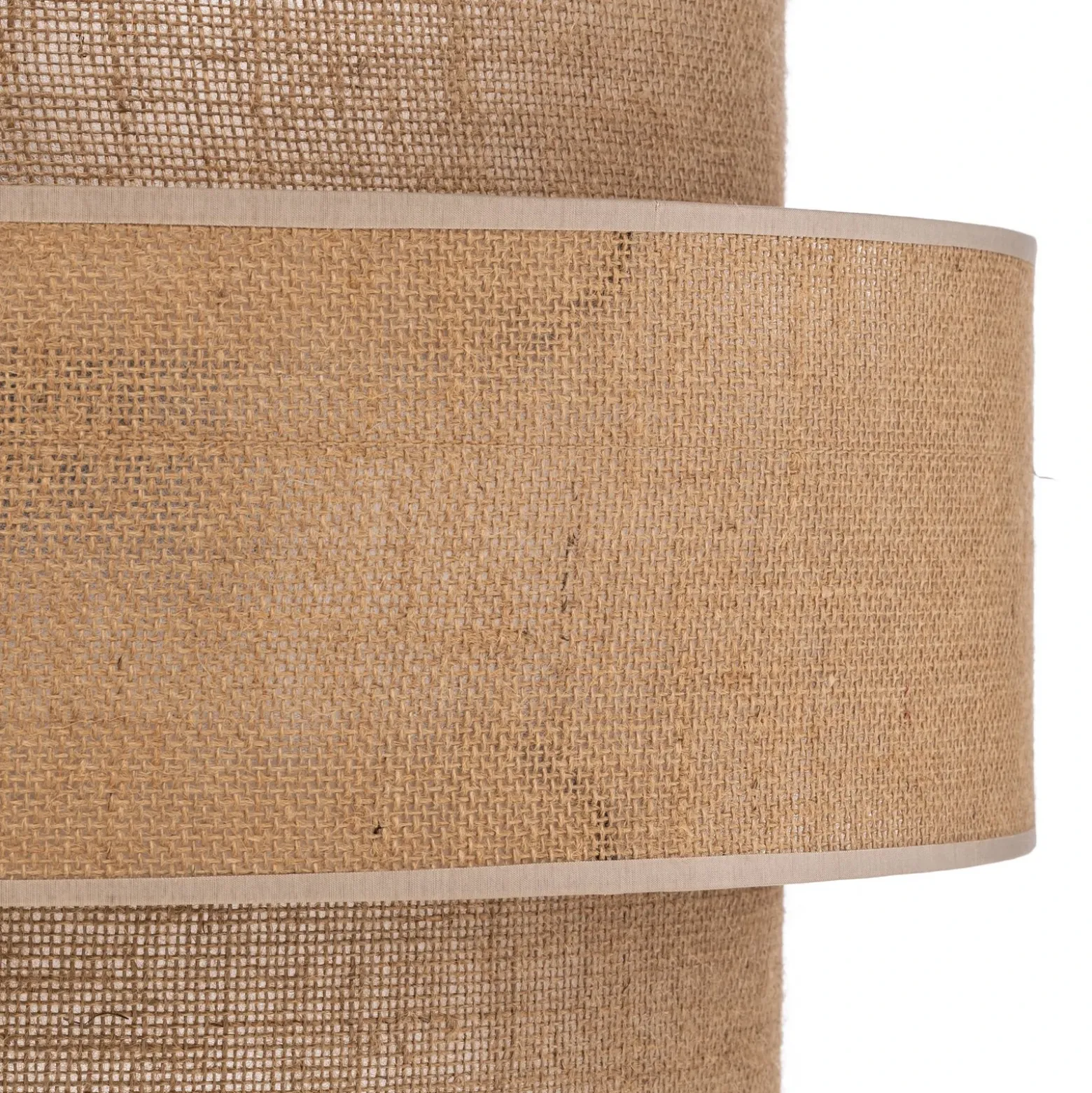 Lámpara colgante Calisto, Jute, marrón natural, 3 luces, Ø 50 cm