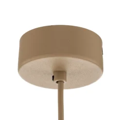Lámpara colgante Calma, 1 luz, beige, rafia, Ø 50 cm, E27