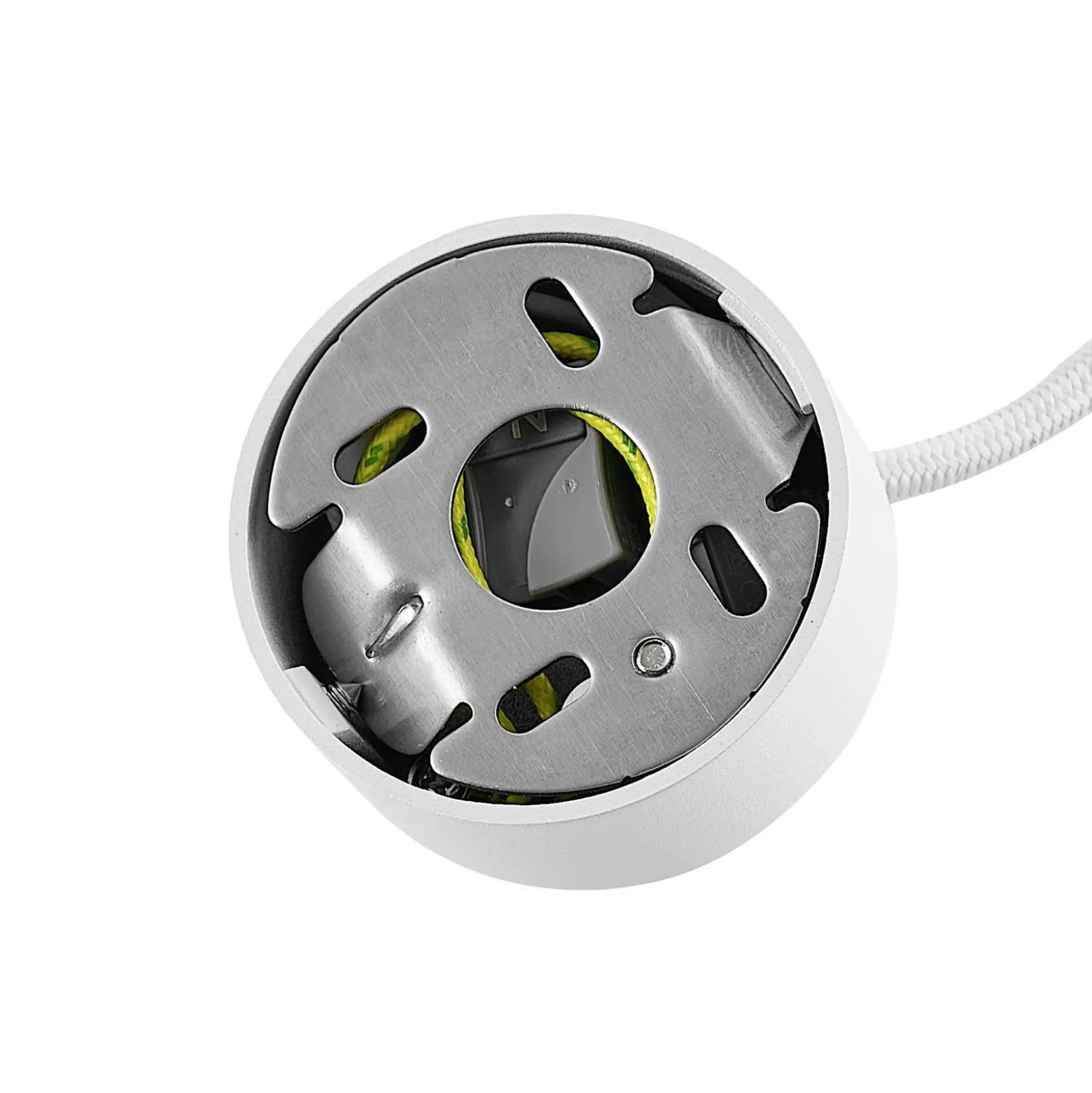 Lámpara colgante CAN, blanca, altura 35 cm, Ø 6 cm, metal, GU10