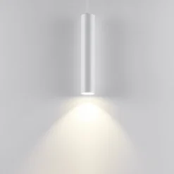 Lámpara colgante CAN, blanca, altura 35 cm, Ø 6 cm, metal, GU10