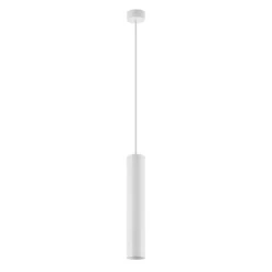 Lámpara colgante CAN, blanca, altura 35 cm, Ø 6 cm, metal, GU10
