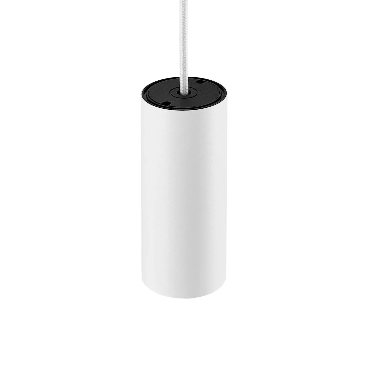 Lámpara colgante CAN, blanca, altura 15 cm, Ø 6 cm, metal, GU10