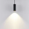 Lámpara colgante CAN, negro, altura 15 cm, Ø 6 cm, metal, GU10