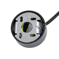Lámpara colgante CAN, negro, altura 15 cm, Ø 6 cm, metal, GU10
