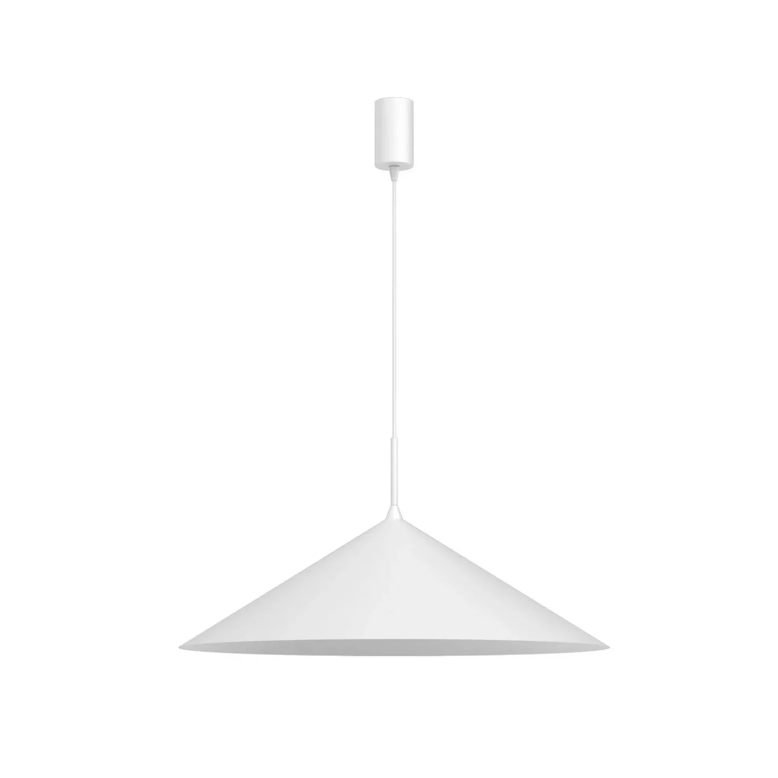 Lámpara colgante Capital, blanca, 1 luz, Ø 60 cm, GX53