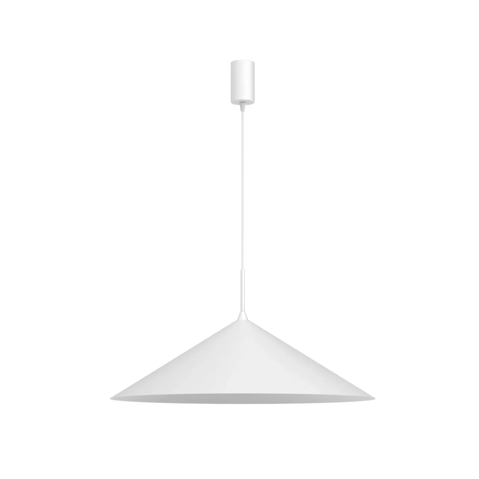 Lámpara colgante Capital, blanca, 1 luz, Ø 60 cm, GX53