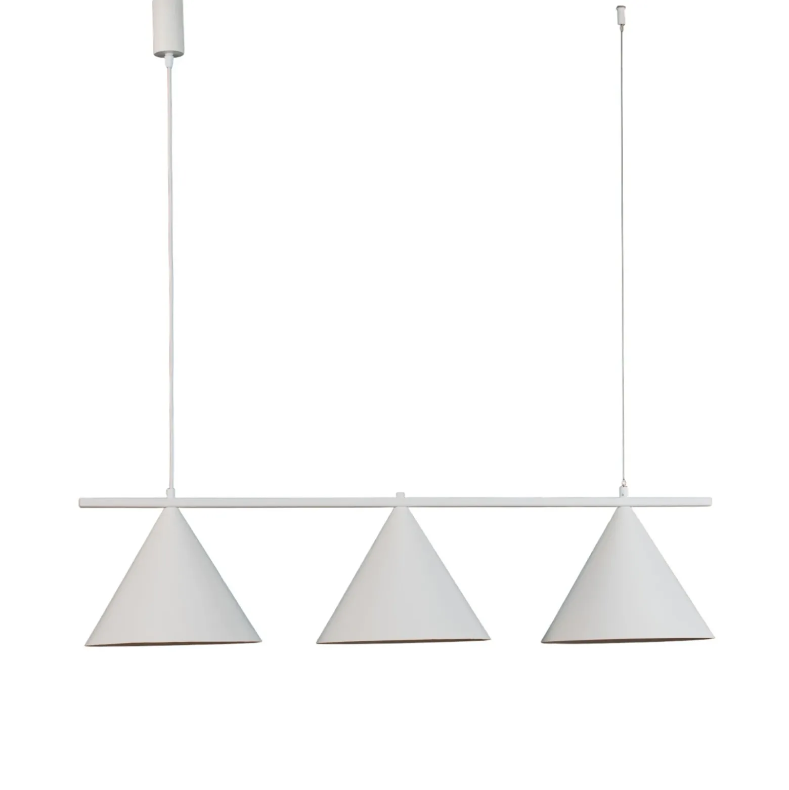 Lámpara colgante Capital, blanca, 3 luces, Ø 32 cm, GX53