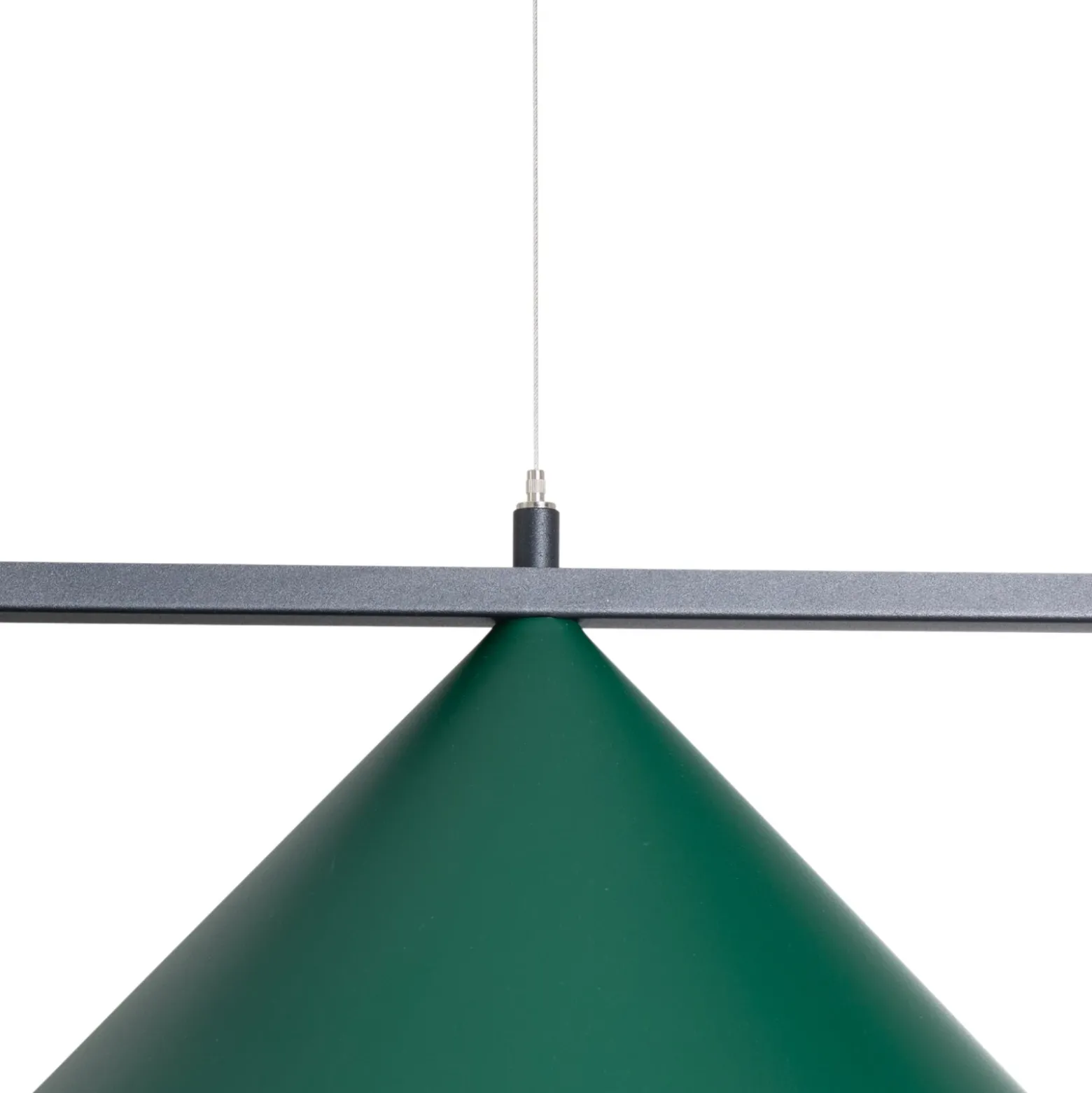 Lámpara colgante Capital, verde, 2 luces, Ø 46 cm, GX53