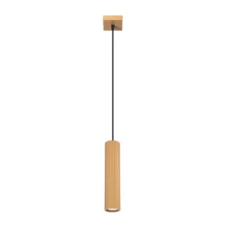 Lámpara colgante Carbon, color dorado, Ø 6 cm, aluminio