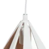 Lámpara colgante Carlton 1, 3 luces, blanco-dorado