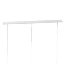 Lámpara colgante Carlton 1, 3 luces, blanco-dorado