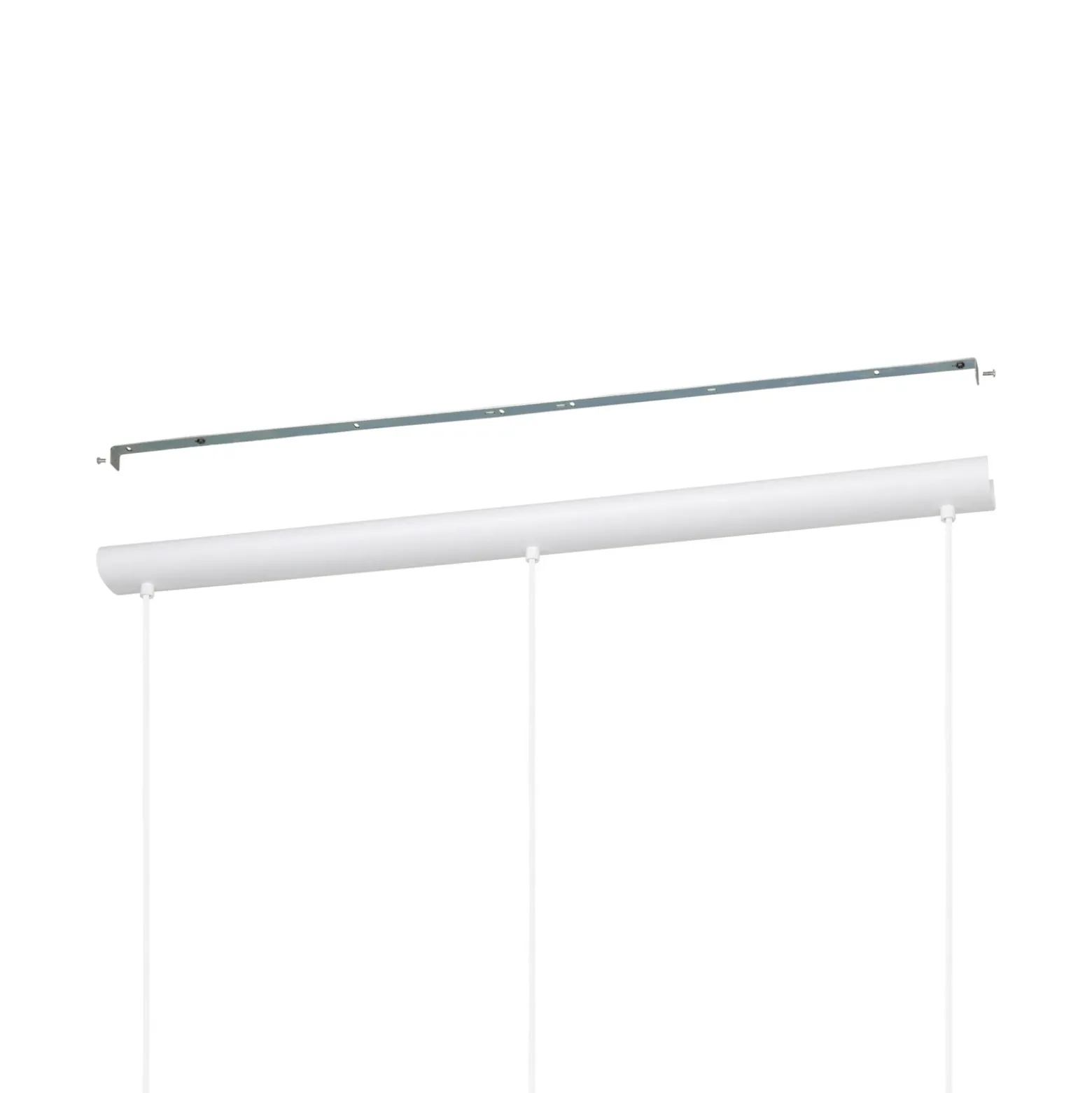 Lámpara colgante Carlton 1, 3 luces, blanco-dorado