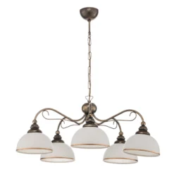 Lámpara colgante Casale, 5 luces