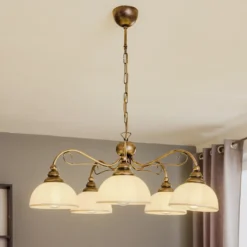 Lámpara colgante Casale, 5 luces