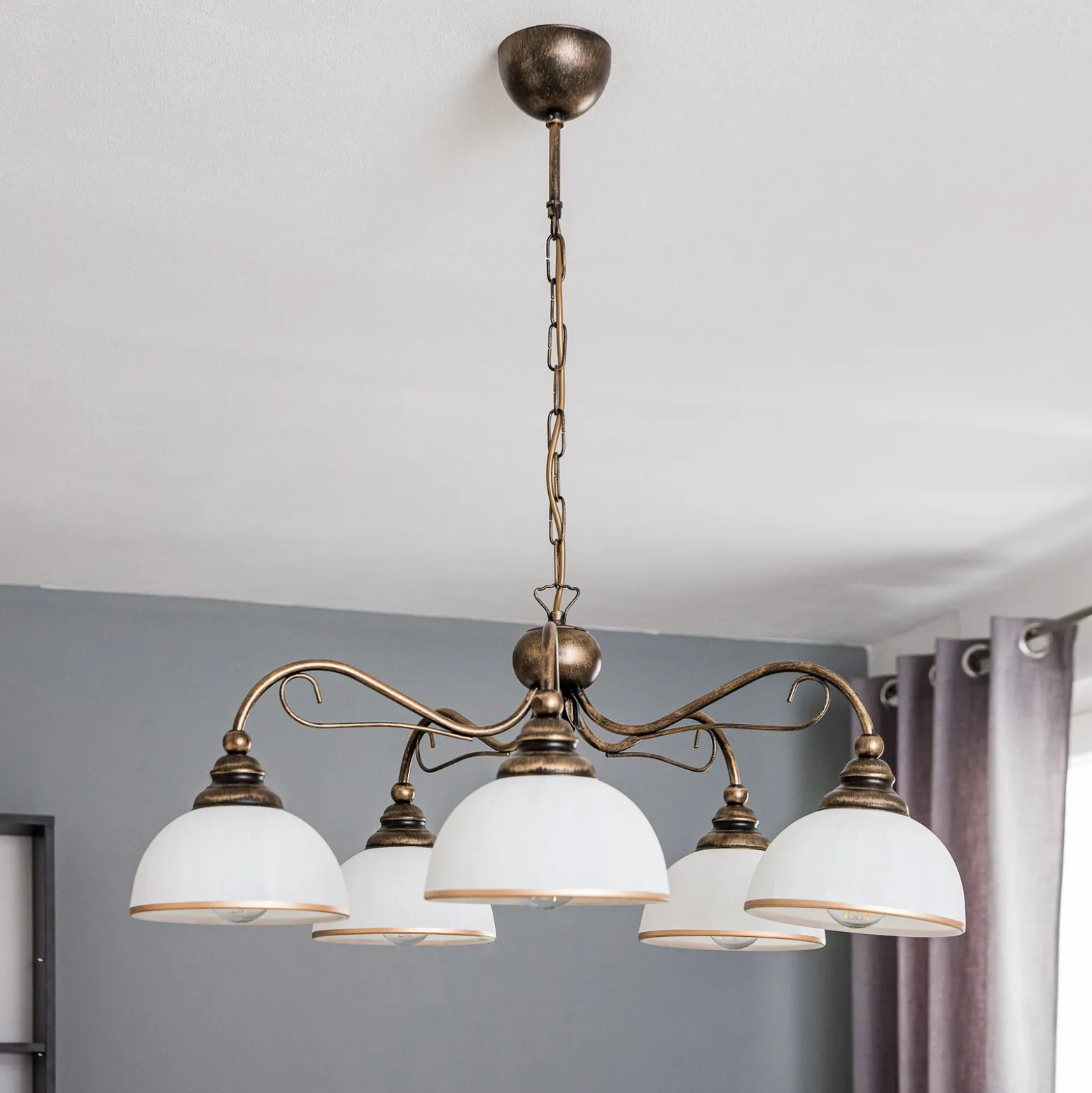 Lámpara colgante Casale, 5 luces
