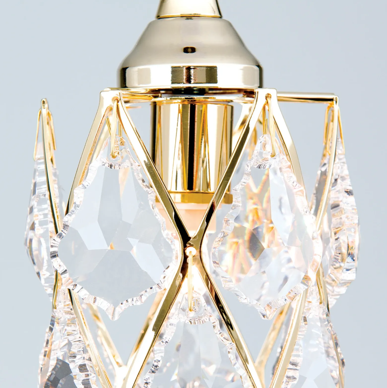 Lámpara colgante CHARLENE con elementos de cristal