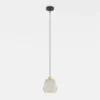 Lámpara colgante Ciudadela, Ø 18 cm, negro/latón, acero
