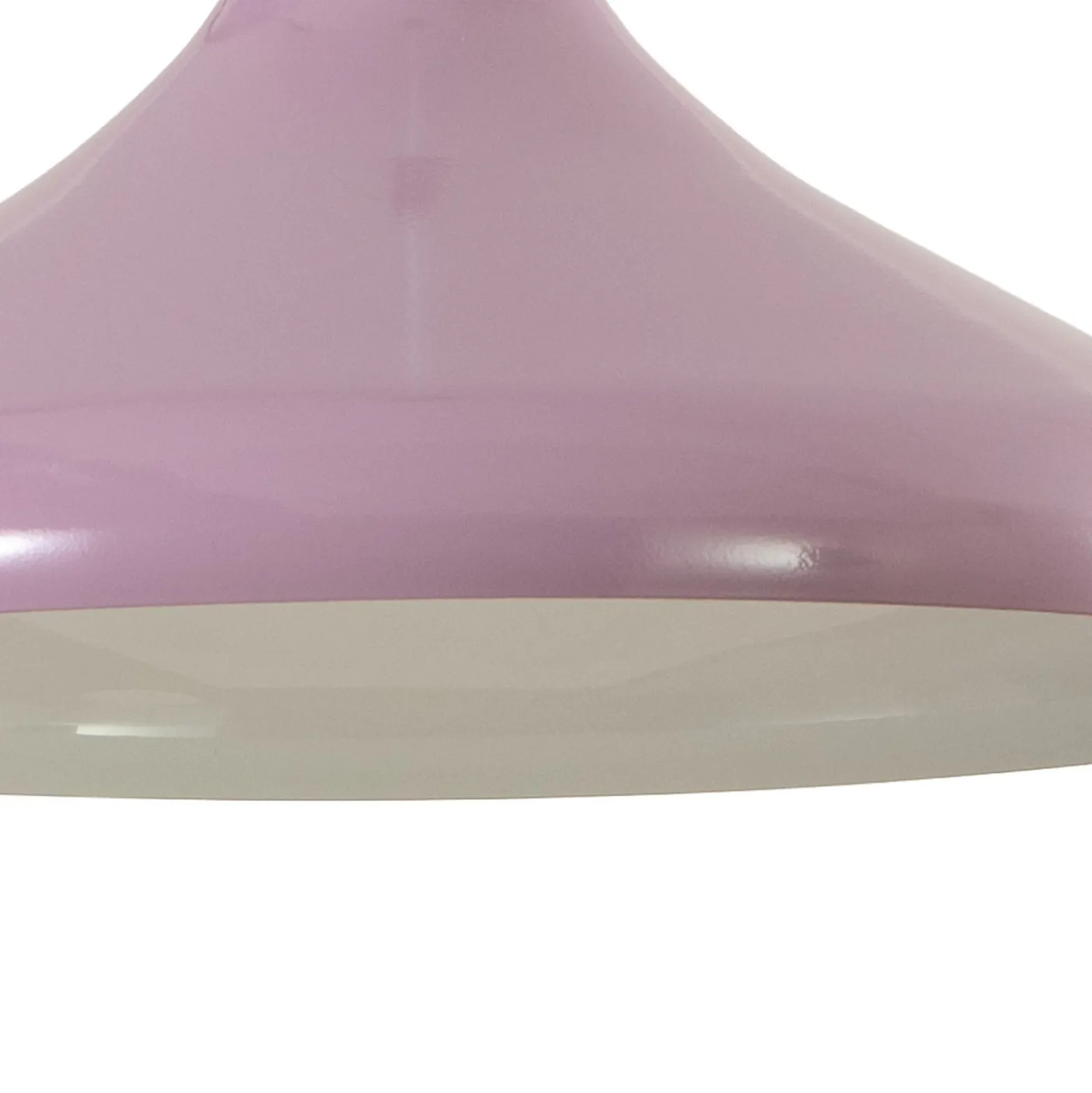 Lámpara colgante Claus, morado/blanco, Ø 35 cm, metal