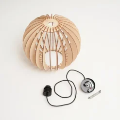 Lámpara colgante Clay de contrachapado de abedul, Ø 40 cm