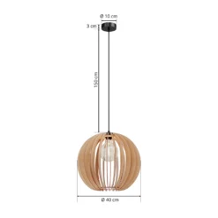 Lámpara colgante Clay de contrachapado de abedul, Ø 40 cm