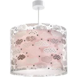 Lámpara colgante CLOUDS de Dalber para habitaciones infantiles, rosa