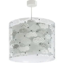 Lámpara colgante CLOUDS de Dalber para habitaciones infantiles, gris