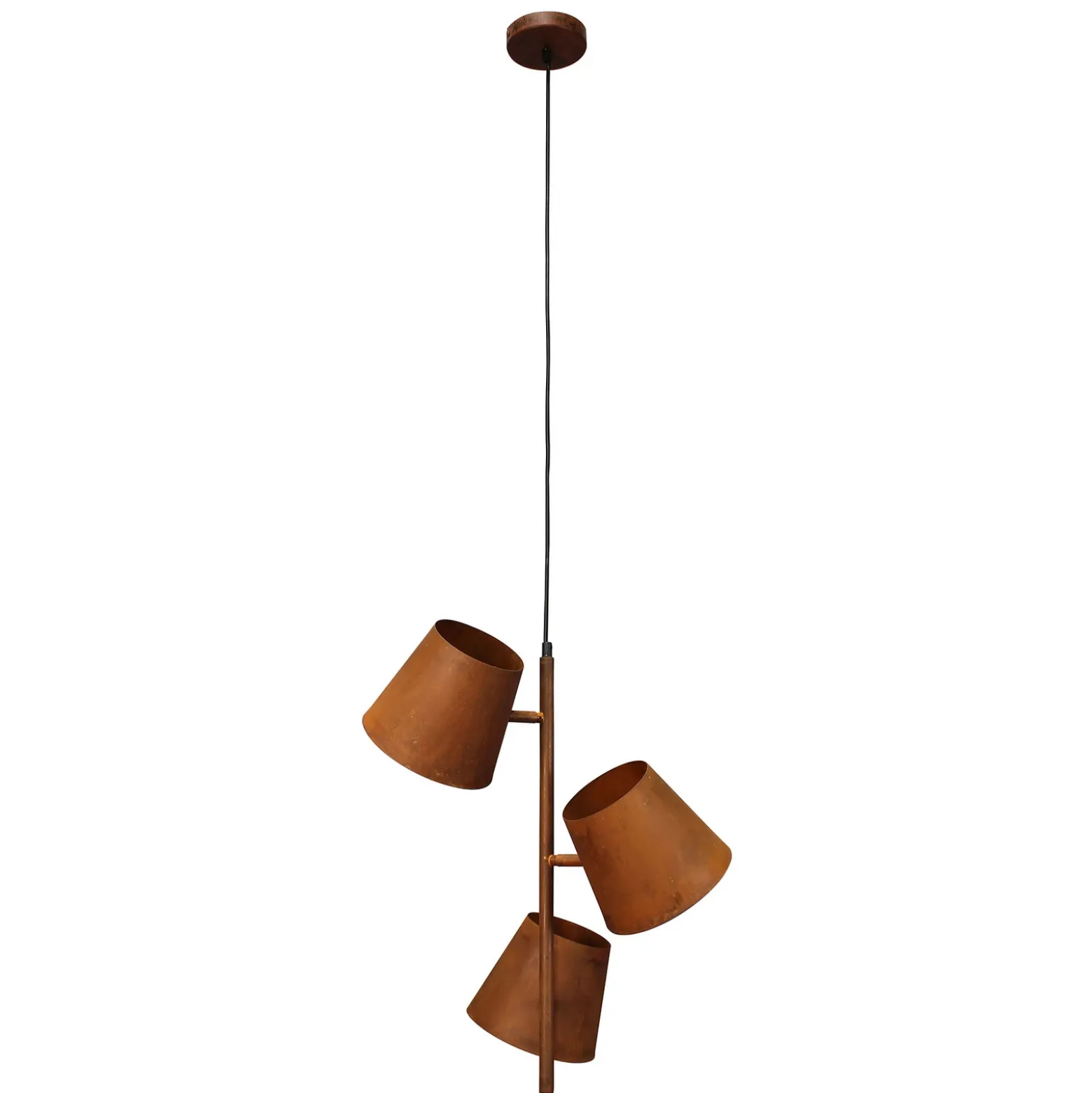 Lámpara colgante Colt, 3 luces, acero inoxidable
