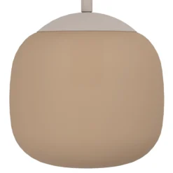 Lámpara colgante Cominio topo/arena, 3 luces