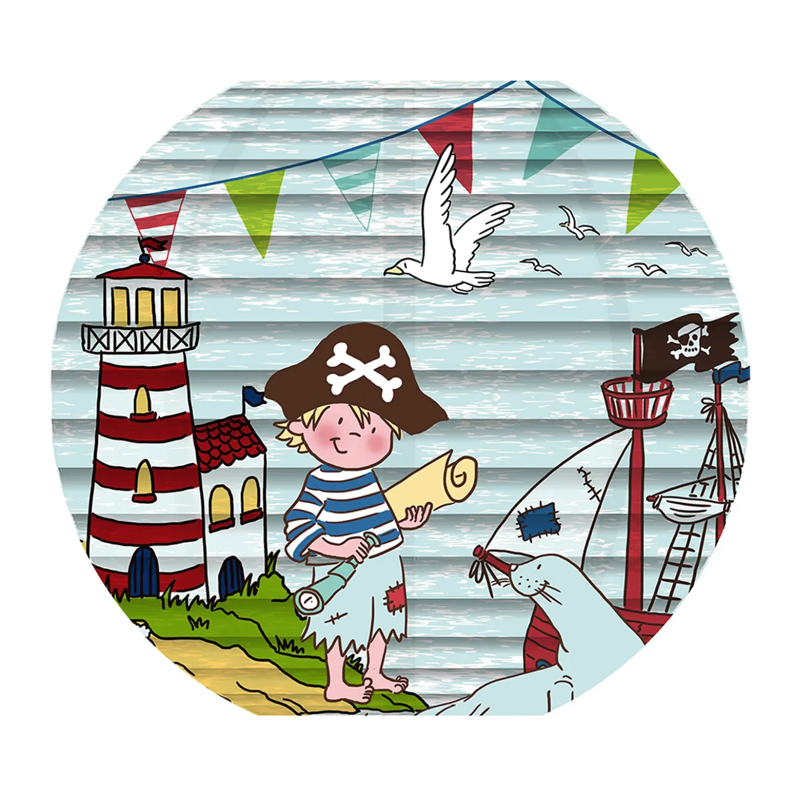 Lámpara colgante 4120607 con diseño pirata