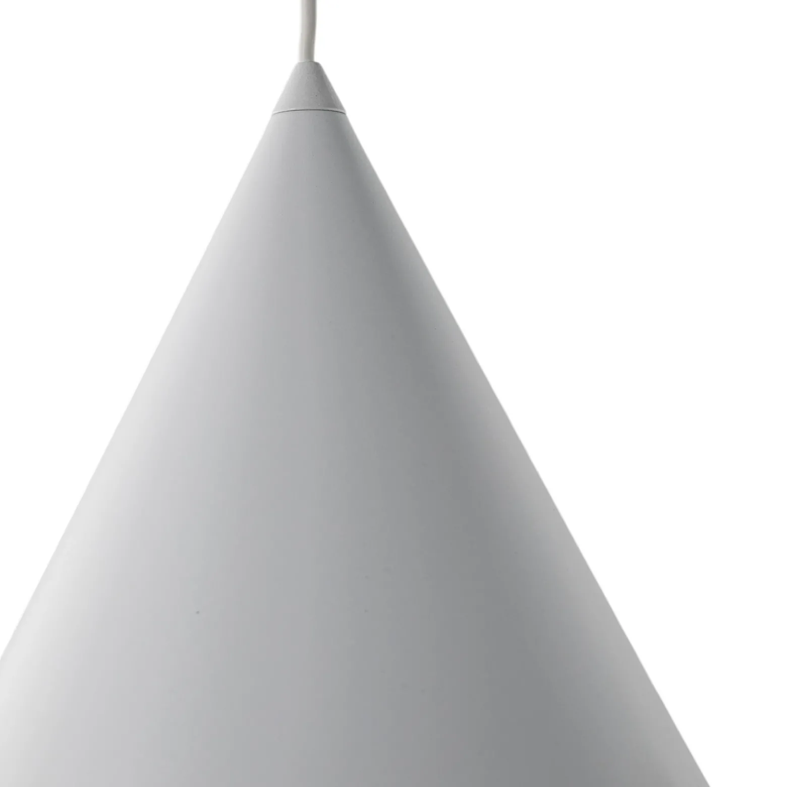 Lámpara colgante Cono, blanca, Ø 27 cm, acero, 1 luz