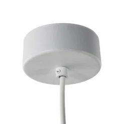 Lámpara colgante Cono, blanca, Ø 27 cm, acero, 1 luz