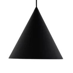 Lámpara colgante Cono, de 1 luz, Ø 27 cm, negra