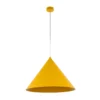 Lámpara colgante Cono, 1 luz, Ø 50 cm, amarilla, E27