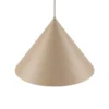 Lámpara colgante Cono, 1 luz, Ø 50 cm, arena, E27