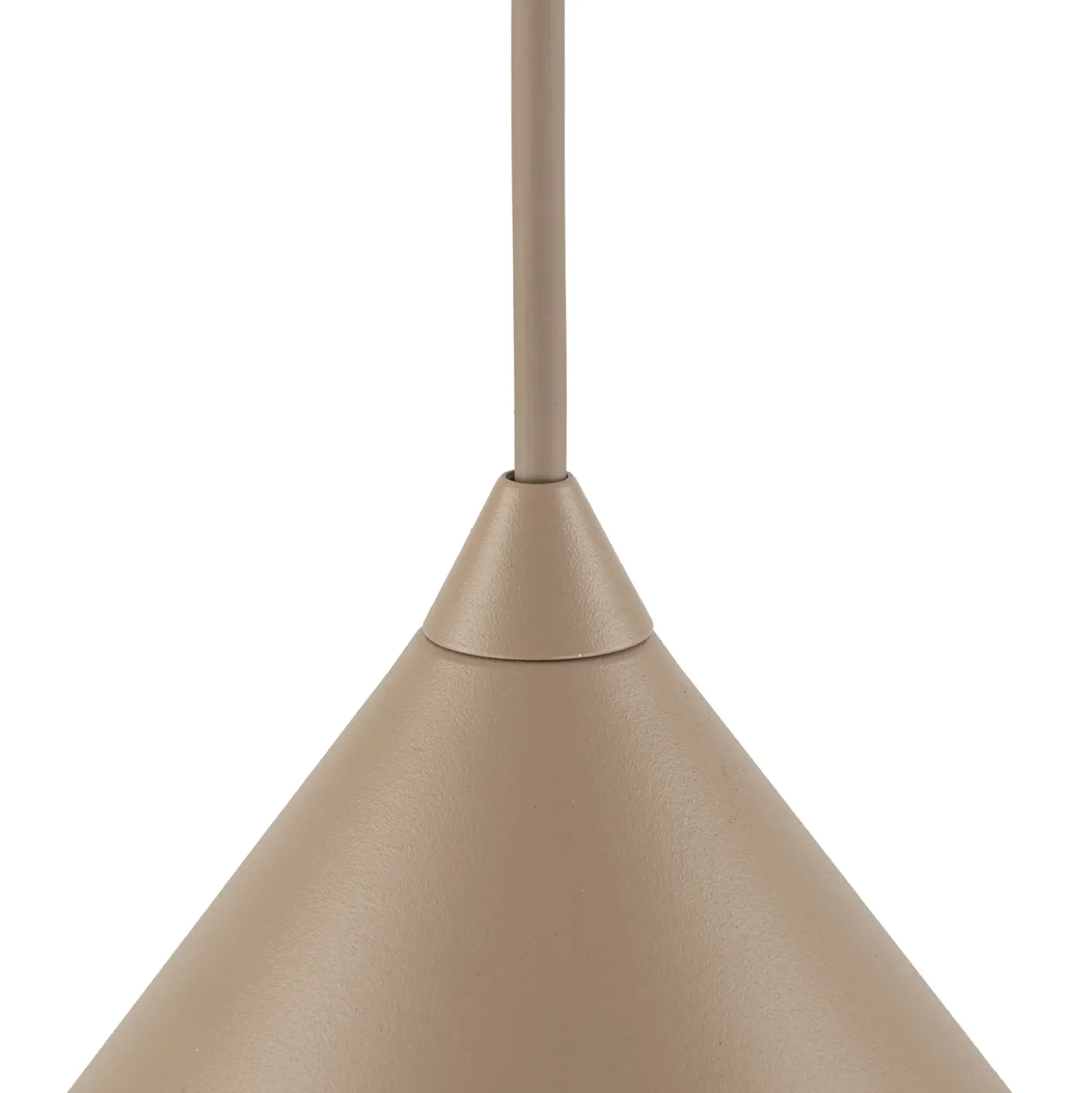 Lámpara colgante Cono, 1 luz, Ø 50 cm, arena, E27